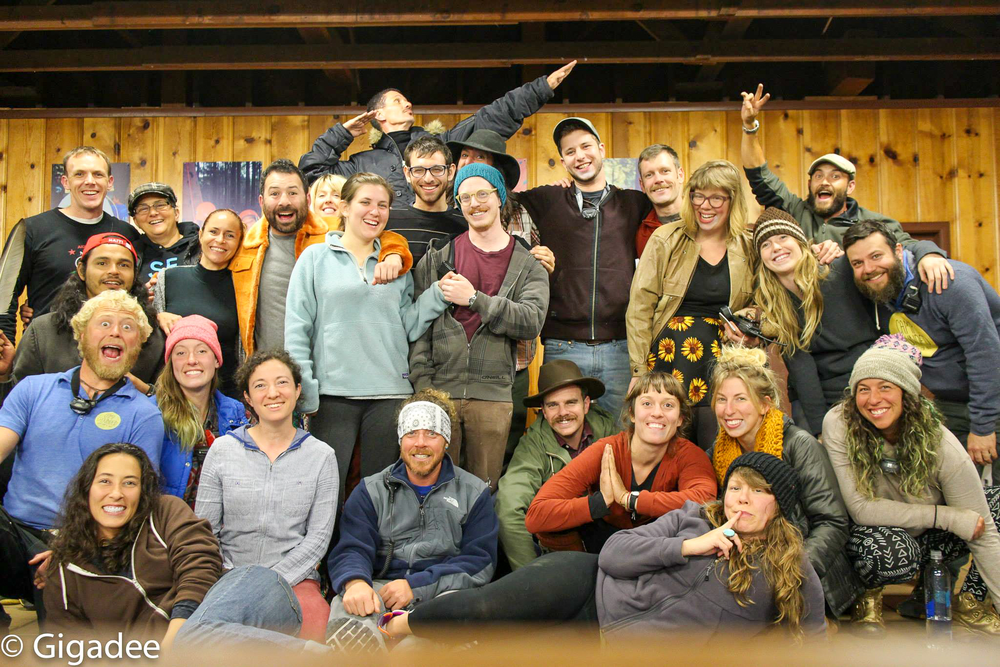 Campers gathered at Camp Grounded